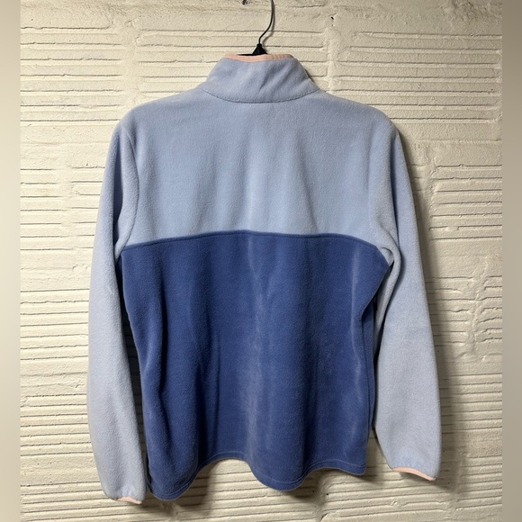 Women’s Columbia Fleece Multi Tone Pastel Jacket Quarter Button Size Large - Picture 6 of 6